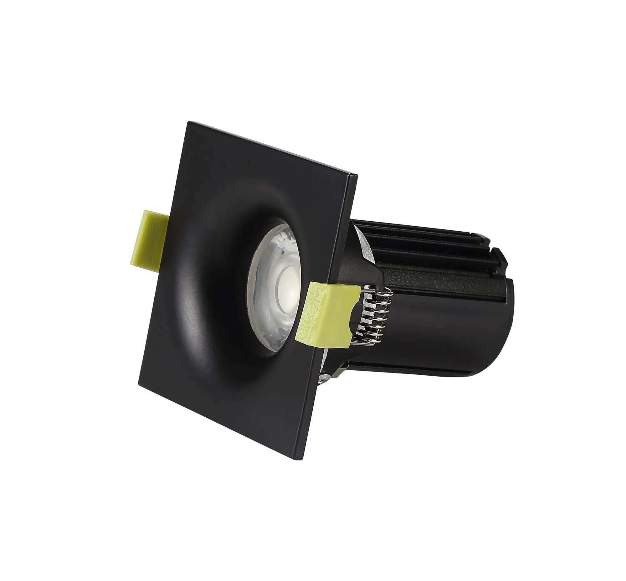Bruve 10 Tridonic Powered 10W 2700K 710lm 36° CRI>90 LED Engine Matt Black Fixed Square Recessed Downlight, Inner Glass cover, IP65 DM200828  Dlux Bruve SQ 10 IP65